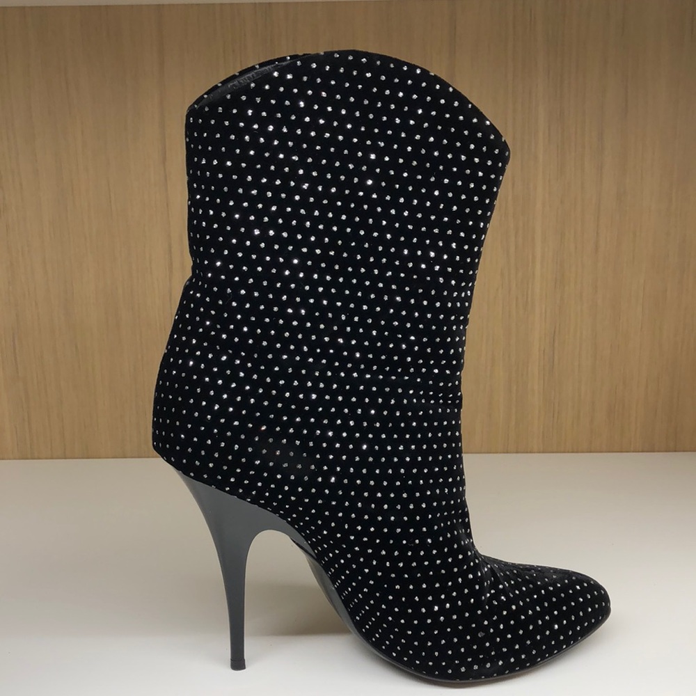 🍒HP🍒Giuseppe Zanotti velvet sparkly boots - Picture 1 of 10